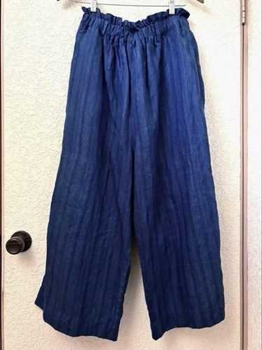 イチ ichiAntiquités Cotton Sarrouel Pants Namu Shop - Ichi Antiquites Linen Denim Sarouel Pants - Natural