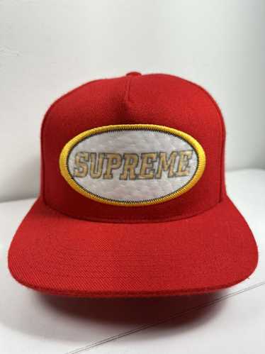 USA製 supreme シュプリーム　キャップ　2001 cap 5panel Supreme - Classic Logo Denim 5-Panel Cap - UG.SHAFT