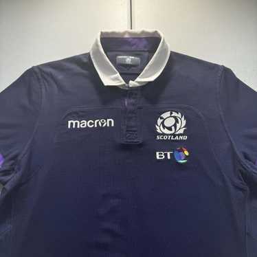 macron Scotland ラグビー アンセムジャケット　ネイビー 24 SRUスコットランドラグビー アンセムジャケット | メンズ