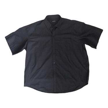 Tシャツ・カットソー BALENCIAGA Men Polo Shirts 811688TRVU6 9034 BLACK Balenciaga Optical black oversized T-shirt | TheDoubleF