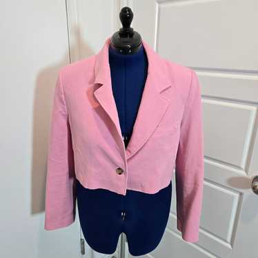 Zara cropped blazer pink - Gem