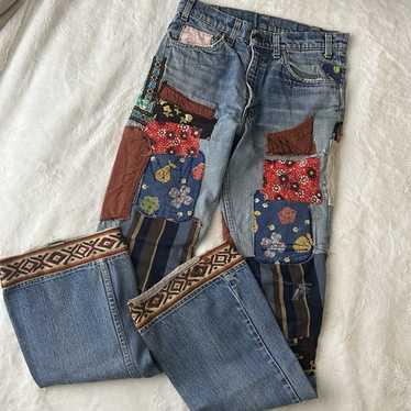 70s patchwork levi's - Gem