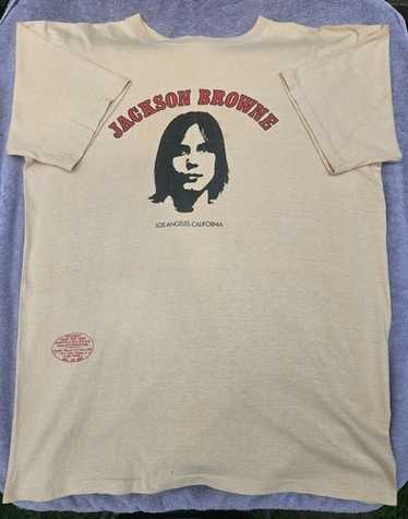 洋楽 Jackson Browne Summer Tour '77 (RARE!!) Vintage 70s Jackson Browne Shirt Size Small Band Tour Rock