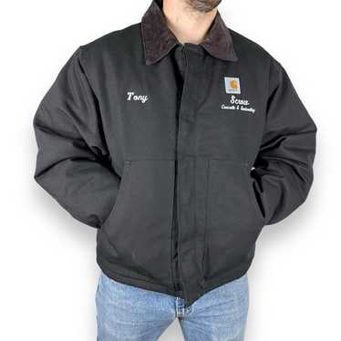 トラディショナルジャケット　carhartt J02 BLK 40 黒　フェード Vintage Y2K arctic cropped j02 blk black Carhartt work wear