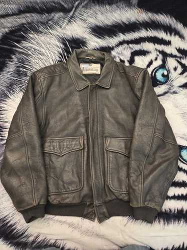 Vintage aeropostale leather jacket - Gem