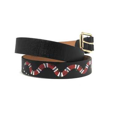 gucci snake belt red