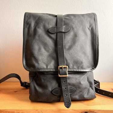 美品 FILSON TIN Cloth Back pack ワックス付 Filson Tin Cloth Backpack Black, backpack with style and