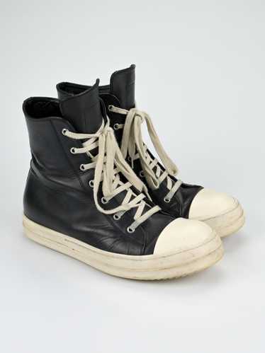 靴 Rick owens EDFU leather Ramones 40 Rick Owens SS23 'EDFU' Transparent Leather Ramones | Grailed
