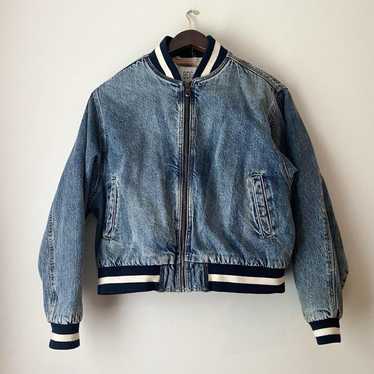 ジャケット・アウター denim bomber jacket vintage 1980s Quilted Denim Bomber Jacket Free Shipping - The