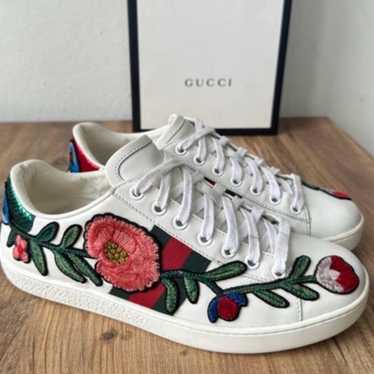 Gucci ace floral sneakers - Gem