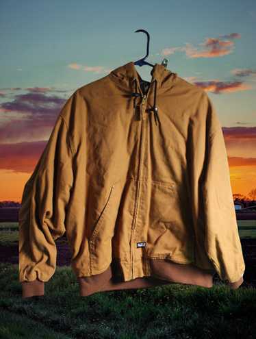 80s WALLS ウォールズ 中綿ダックジャケット ZERO ZONE Walls Zero Zone Heavily Distressed Mens Hooded Duck Bomber