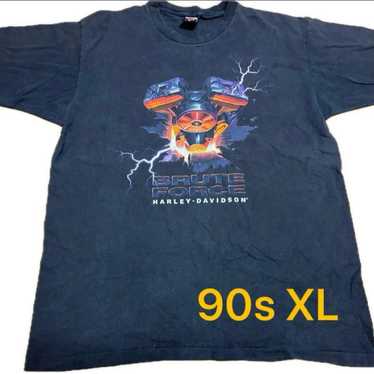 Harley Davidson Thunderシャツ 98年 L Harley Davidson Thunderシャツ 98年 L
