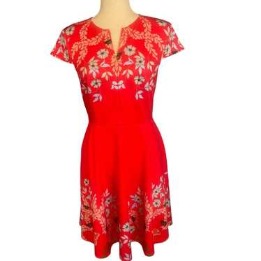 【TED BAKER】☆テッド ジギー ミニ ドレス☆ Women's Ted Baker Tamziiy V-Neck GGT Printed Tie Front Mini