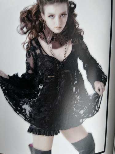 alice auaaブラック フリルドットチュールホルターネック Alice auaa long sleeve - Gem