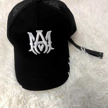 帽子 AMIRI MA LOGO TRUCKER HAT / BLK black-and-red-ma-logo-trucker-