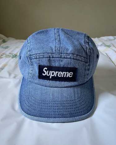 ⭐️ Supreme 17ss  Denim Logo Camp ⭐️ Supreme Denim Logo Camp Cap (SS17) - $46