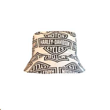 90s- Harley Davidson バケットハット ヴィンテージ Vintage 90's Harley Davidson Leather Hat – CobbleStore Vintage