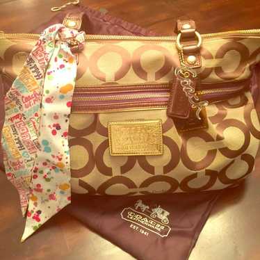 良品 539 Coach Poppy Shoulder Bag 2way Coach f16493 poppy shoulder - Gem