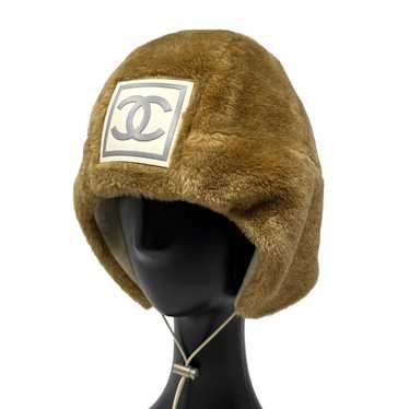 CHANEL ブラウン フライトキャップ レアヴィンテージ CHANEL ブラウン フライトキャップ レアヴィンテージ 帽子