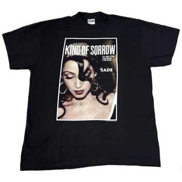 レイSADE ビンテージT シャツ KING OF SORROW Mサイズ 古着Tシャツ】音楽 01s SADE 