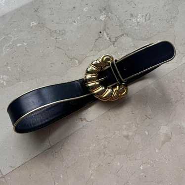 Escada gold leather belt - Gem