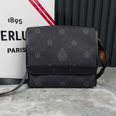 バッグ BERLUTI MILES Monogram Shoulder Bag Berluti Miles leather-trimmed messenger bag Berluti