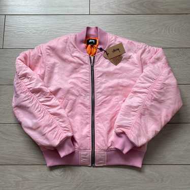 Pink stussy bomber jacket - Gem
