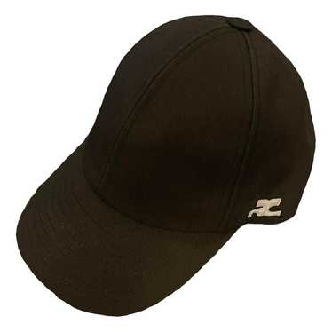 ★Courreges★ Logo Patch Wool Baseball Cap Black 323ACT002WO Courreges Wool Signature Baseball Cap 323ACT002WO0036 Black