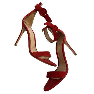 パンプス Gianvito Rossi PORTOFINO SUEDE DECOLLETE Gianvito Rossi Portofino Suede Sandals | Saks Fifth Avenue