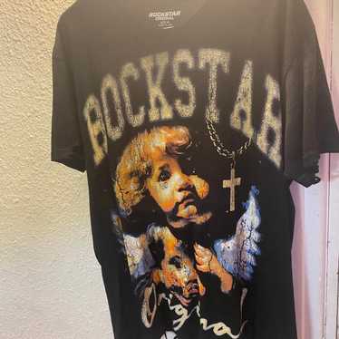 Mens rockstar black t-shirt - Gem