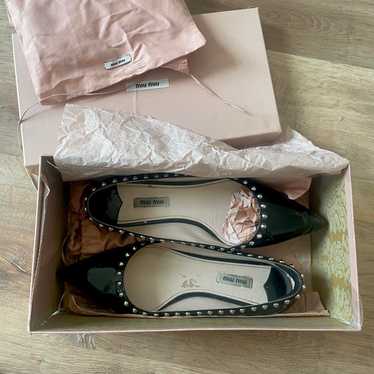 Miu miu ballerinas, flat - Gem