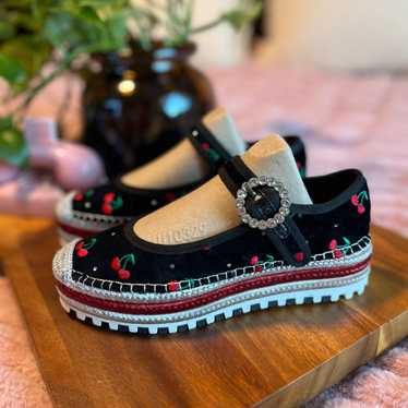 靴 marc jacobs maryjane shoes 8US size Marc Jacobs Fall 2020 RUNWAY White Leather Mary Jane Flats