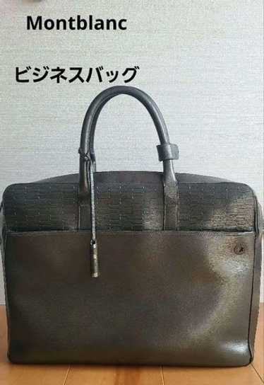 MONTBLANC  ガーメントケース　バッグ　オールレザー モンブラン レザー製スーツケース オールレザー ブラック 黒 約