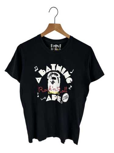 BAPE NIGO直筆サイン入りDead Stock BAPE Aoyama limited NIGO hand printed APE HEAD T-shirt A