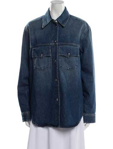 関税・送料込 KHAITE denim Grizzo デニムジャケット Grizzo denim jacket in blue - Khaite | Mytheresa