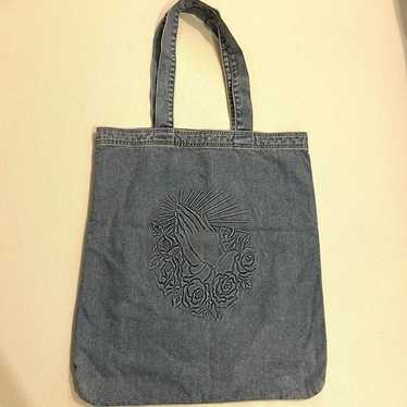 KAPITAL BLUE TOTE BAGS 12オンスフェザーデニム ショルダ KAPITAL - 12ozフェザーデニム BOOK BAG - BLUE NEON