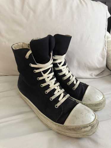 関税込【RICK OWENS】Sneaks high-top canvas sneakers RICK OWENS DRKSHDW - Sneaks High Top Sneakers Rick Owens Drkshdw