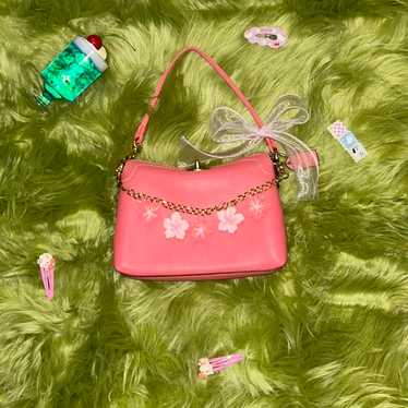 Rare Vintage COACH ミニ　ピンク　バッグ 💌SOLD💌 vintage authentic coach pink signature mini hobo