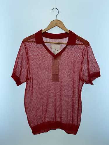 Tシャツ・カットソー Maison Margiela Pink Polo Shirt Printed cotton jersey T-shirt in pink - MM 6 Maison Margiela