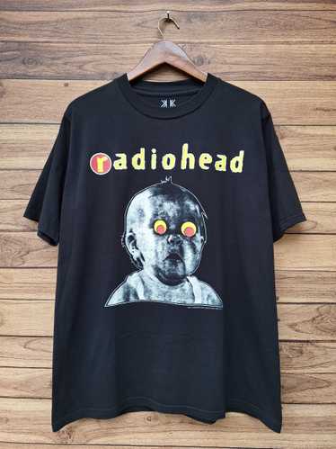トップス Radio head PABLO HOJNEY fade tee black Radiohead T-Shirt - Pablo Honey Album - Creep - Electronic