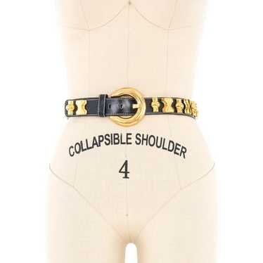 Escada gold leather belt - Gem