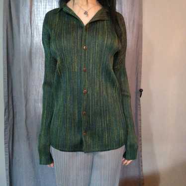 トップス PLEATS PLEASE Flower Printed Cardigan GOOD DAY EVERYDAY PRINT CAULIFLOWER – ISSEY MIYAKE ONLINE STORE