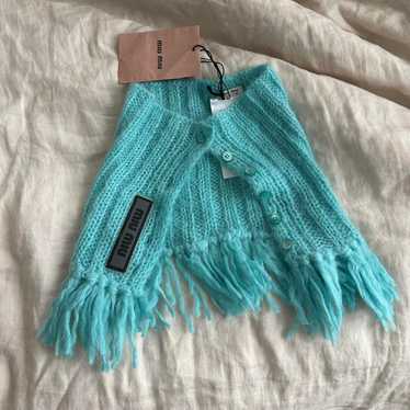 【関税&送料込】Miu Miu Striped Mohair Blend Scarf Miu Miu Striped Mohair Blend Scarf (MiuMiu/マフラー