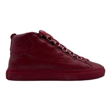 バレンジアガ　お買い得‼️ arena high top、42サイズ、27㎝ Balenciaga Arena Crked Hi-top Red Leather - Size 8 / Grösse