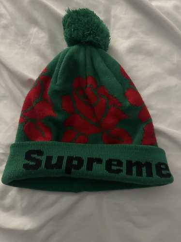 帽子 Supreme 18FW Rose Jacquard Beanie Supreme Rose Jacquard Beanie (FW18) - $36