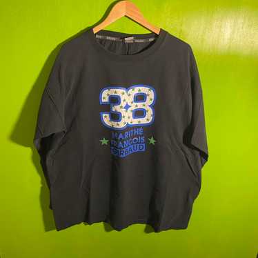 ★Marithe + Francois Girbaud★ REGULAR LOGO TEE navy MFG45CT Marithé François Girbaud Regular Logo Tee Charcoal – Drop