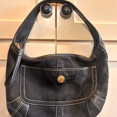 バッグ Old Coach Ergo Black hand bag Extremely Rare Made In USA Old Coach 9034 Shoulder Bag Black