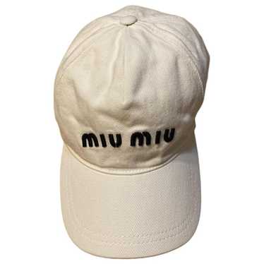 MIU MIU Miu Logoキャップ Miu Miu ロゴ キャップ | ニュートラル | FARFETCH JP