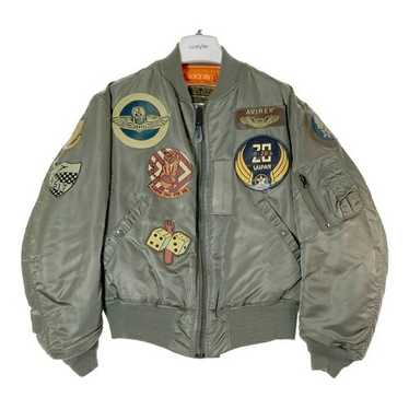 た*す様 AVIREX MA-1 bomber jacket olive L O AVIREX Icon Leather Jacket - Olive