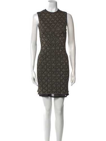 【Alexander McQueen】lace-trimmed sleeveless midi dress McQueen Lace-Trimmed Midi Dress in Black | Lyst